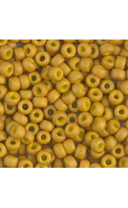 Miyuki rocailles Perlen 6/0 - Matte opaque mustard 6-1233